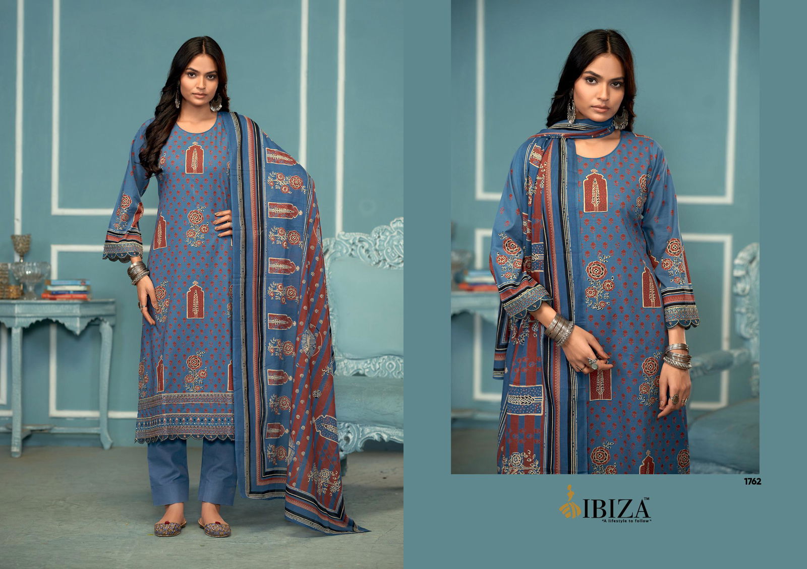 Rome By Ibiza Camric Cotton Digital Printed Salwar Kameez Suppliers In India